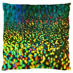 Construction Paper Iridescent Large Cushion Case (one Side) by Amaryn4rt