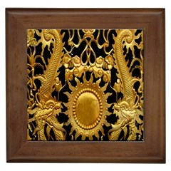 Golden Sun Framed Tiles by Amaryn4rt