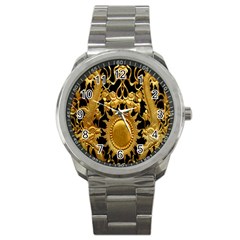 Golden Sun Sport Metal Watch by Amaryn4rt