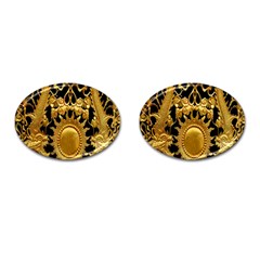 Golden Sun Cufflinks (oval) by Amaryn4rt