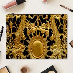 Golden Sun Cosmetic Bag (xl) by Amaryn4rt