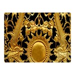 Golden Sun Double Sided Flano Blanket (Mini)  35 x27  Blanket Back