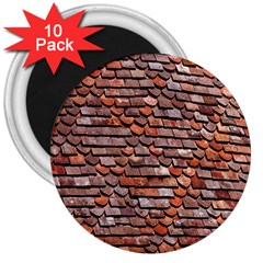 Roof Tiles On A Country House 3  Magnets (10 Pack)  by Amaryn4rt