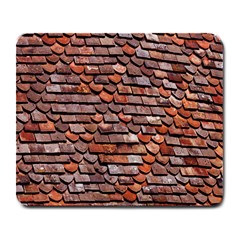 Roof Tiles On A Country House Large Mousepads by Amaryn4rt