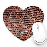 Roof Tiles On A Country House Heart Mousepads Front