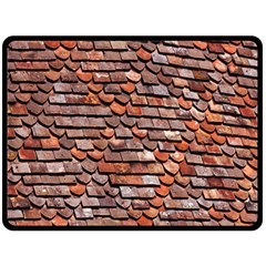 Roof Tiles On A Country House Fleece Blanket (large)  by Amaryn4rt