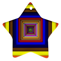 Square Abstract Geometric Art Ornament (Star)