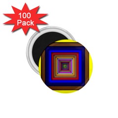 Square Abstract Geometric Art 1.75  Magnets (100 pack) 