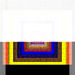 Square Abstract Geometric Art Rectangular Jigsaw Puzzl