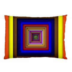 Square Abstract Geometric Art Pillow Case