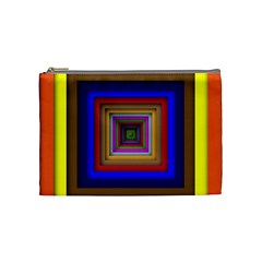 Square Abstract Geometric Art Cosmetic Bag (Medium) 