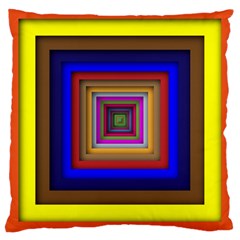 Square Abstract Geometric Art Large Cushion Case (Two Sides)