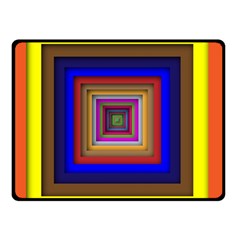 Square Abstract Geometric Art Double Sided Fleece Blanket (Small) 