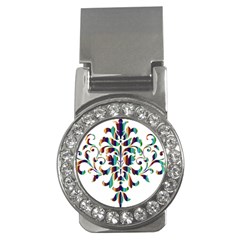 Damask Decorative Ornamental Money Clips (cz)  by Amaryn4rt