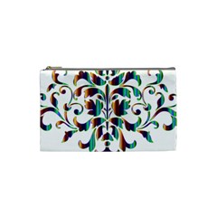 Damask Decorative Ornamental Cosmetic Bag (small)  by Amaryn4rt