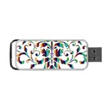 Damask Decorative Ornamental Portable USB Flash (One Side) Front