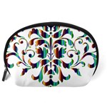 Damask Decorative Ornamental Accessory Pouches (Large)  Back