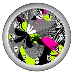 Nameless Fantasy Wall Clocks (silver)  by Amaryn4rt