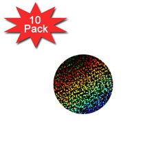 Construction Paper Iridescent 1  Mini Buttons (10 Pack)  by Amaryn4rt