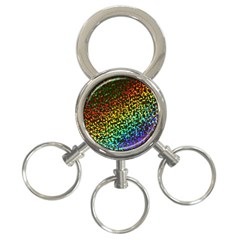 Construction Paper Iridescent 3-ring Key Chains by Amaryn4rt