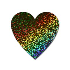 Construction Paper Iridescent Heart Magnet by Amaryn4rt