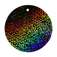 Construction Paper Iridescent Round Ornament (two Sides) by Amaryn4rt