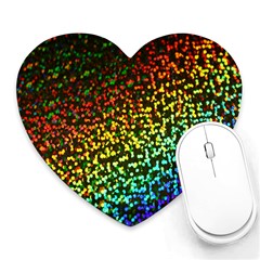 Construction Paper Iridescent Heart Mousepads by Amaryn4rt