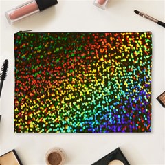 Construction Paper Iridescent Cosmetic Bag (xl) by Amaryn4rt