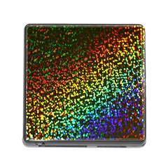 Construction Paper Iridescent Memory Card Reader (square) by Amaryn4rt