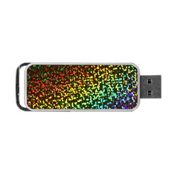 Construction Paper Iridescent Portable Usb Flash (one Side) by Amaryn4rt