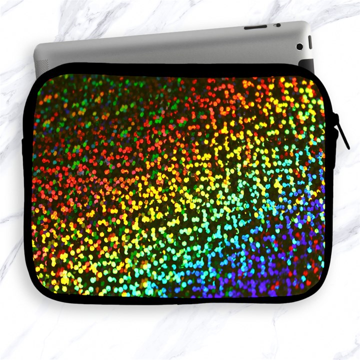 Construction Paper Iridescent Apple iPad 2/3/4 Zipper Cases