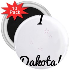 I Heart Dakota! 3  Magnets (10 Pack)  by badwolf1988store