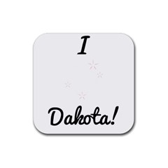 I Heart Dakota! Rubber Coaster (square)  by badwolf1988store