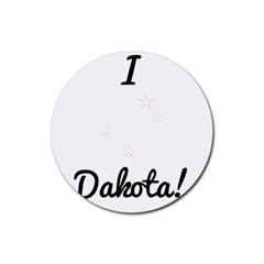 I Heart Dakota! Rubber Round Coaster (4 Pack)  by badwolf1988store