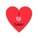 I Heart Dakota! Heart Magnet Front