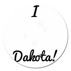 I Heart Dakota! Magnet 5  (round) by badwolf1988store