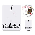 I Heart Dakota! Playing Card Back