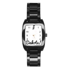 I Heart Dakota! Stainless Steel Barrel Watch by badwolf1988store