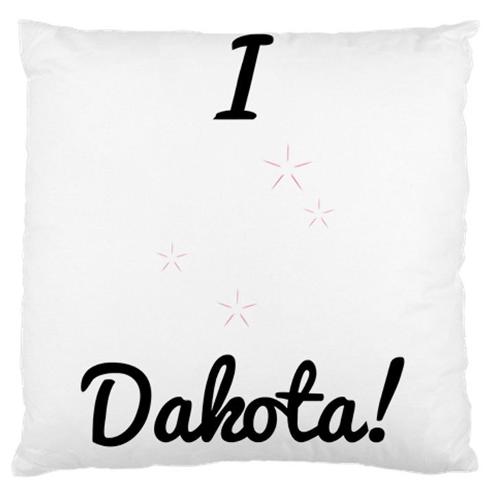 I Heart Dakota! Standard Flano Cushion Case (Two Sides)