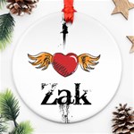 I HEART ZAK Ornament (Round) Front