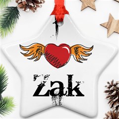 I Heart Zak Ornament (star)