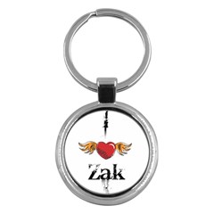 I Heart Zak Key Chains (round)  by badwolf1988store