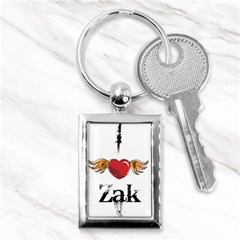 I Heart Zak Key Chains (rectangle)  by badwolf1988store