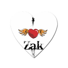 I Heart Zak Heart Magnet by badwolf1988store