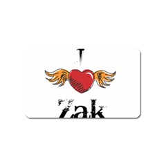 I Heart Zak Magnet (name Card) by badwolf1988store