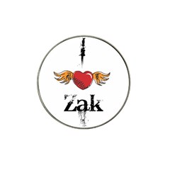 I Heart Zak Hat Clip Ball Marker by badwolf1988store