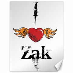 I Heart Zak Canvas 36  X 48  