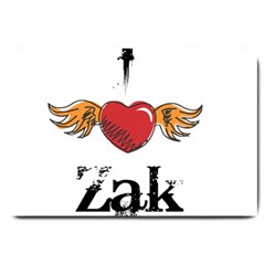 I Heart Zak Large Doormat  by badwolf1988store