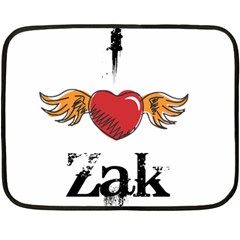 I Heart Zak Double Sided Fleece Blanket (mini)  by badwolf1988store