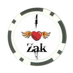 I Heart Zak Poker Chip Card Guard (10 Pack)